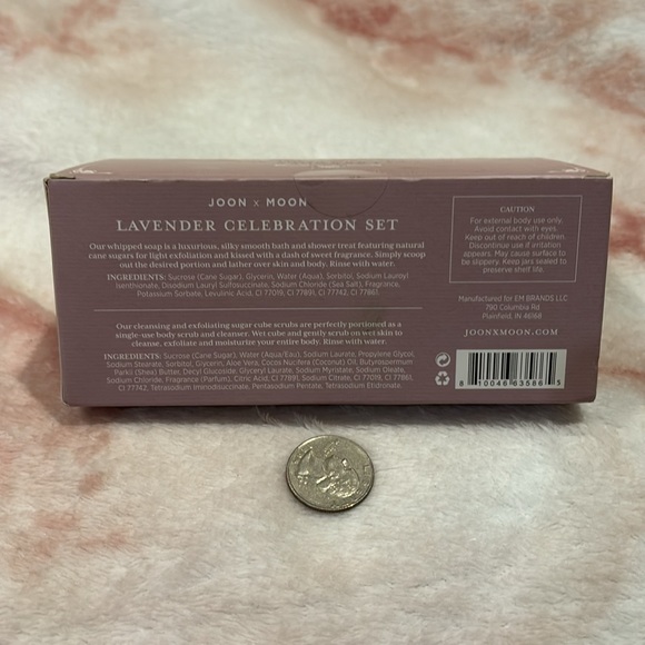 Joon X Moon Lavender Celebration Set Scented Whipped Soap & Sugar Cubes NWT - Picture 8 of 14